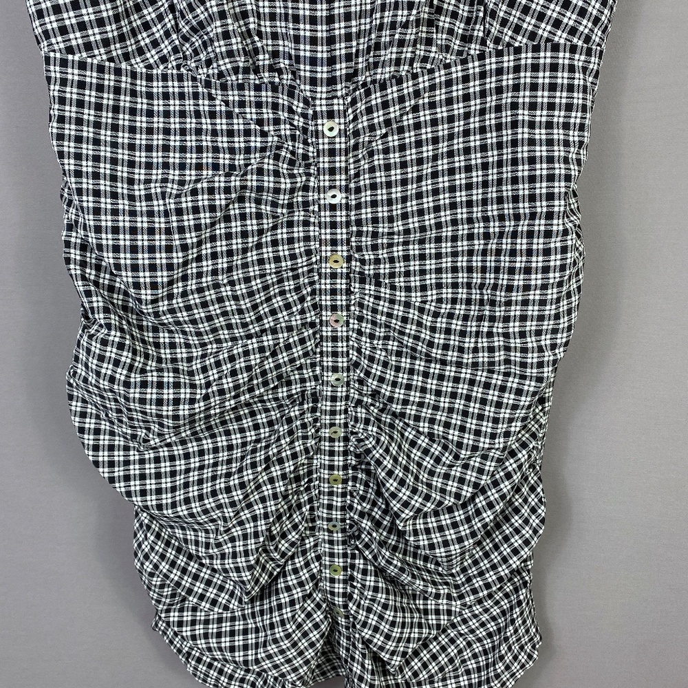 Code X Mode Sleeveless Ruched Button Front Mini D… - image 4